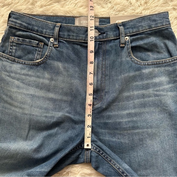 Everlane Jeans The Cheeky Jean High Rise Ankle Raw Hems Blue 30 Crop NWT New - Picture 11 of 12